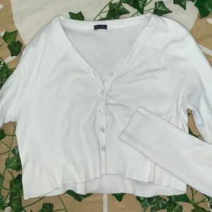 Cropped button up Brandy Long-sleeve